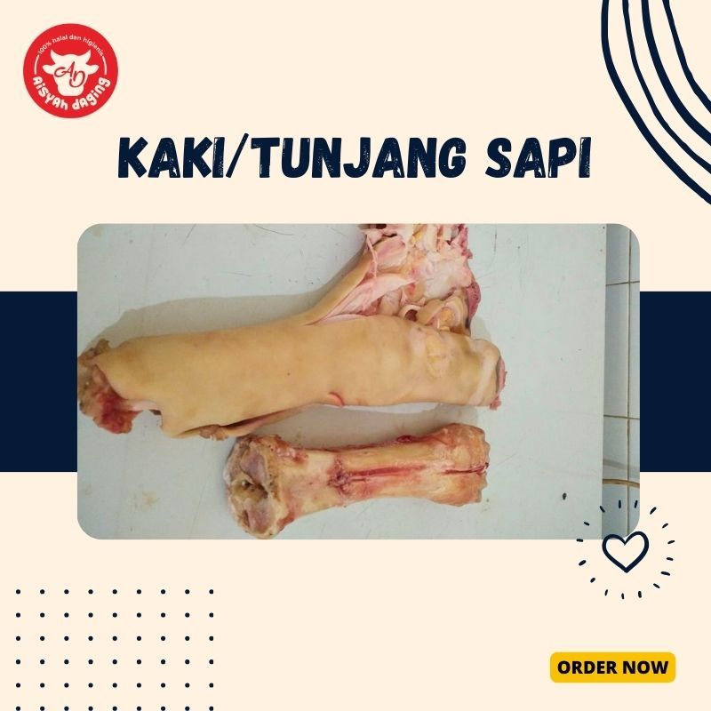 Kaki Sapi filet Utuh/Tunjang Sapil | Aisyah Daging