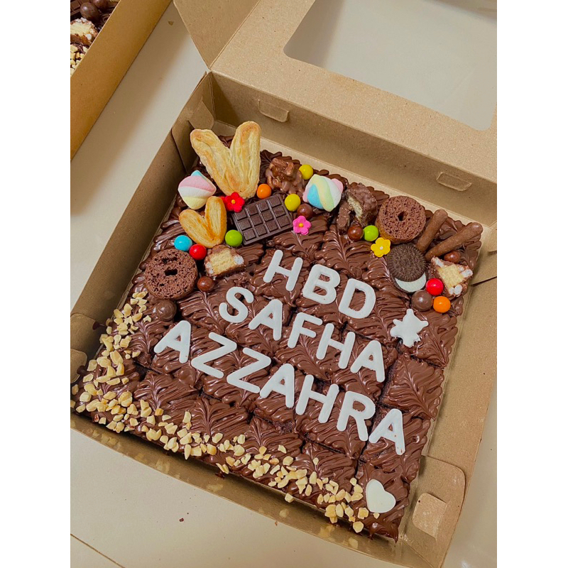 

Brownies gift / brownies ultah / giftbox / brownies sekat