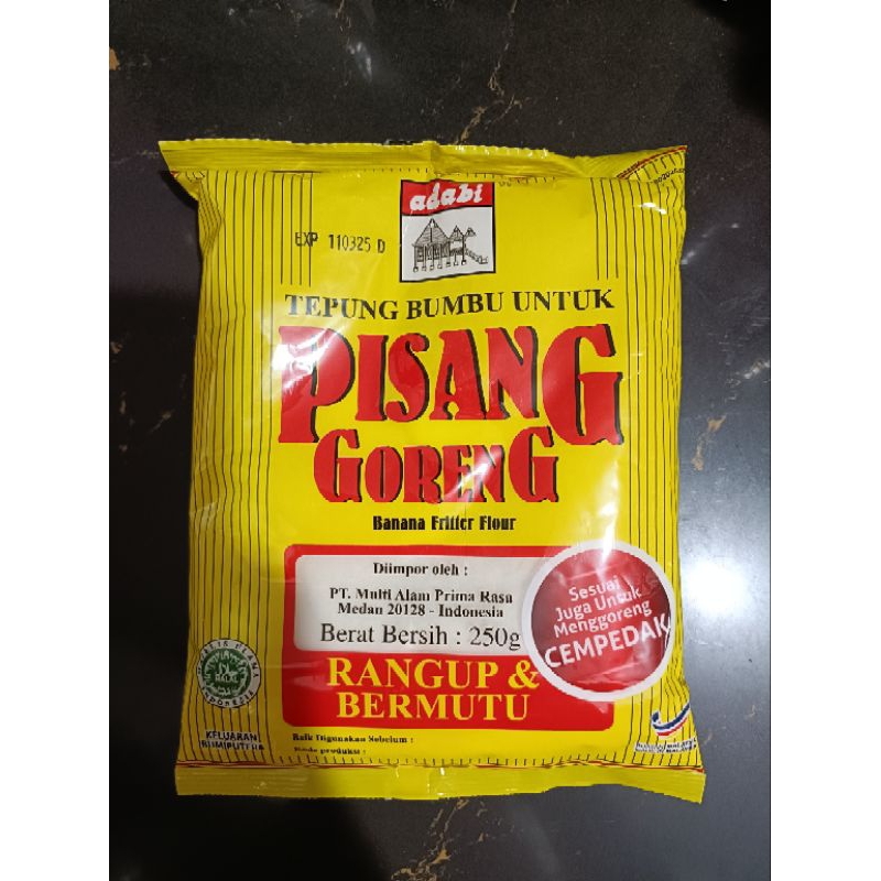 

Tepung Pisang Goreng Adabi isi 250 gram
