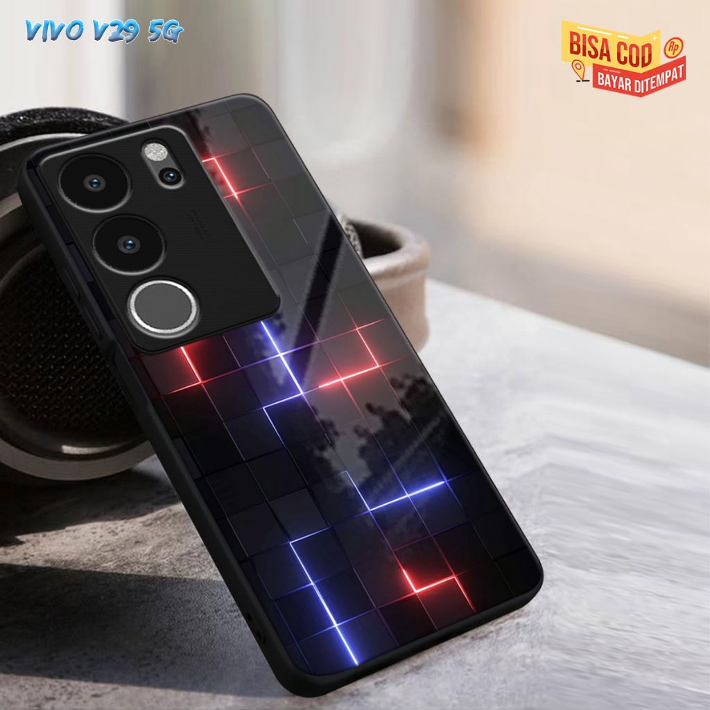 (CC250)CASING GLASS VIVO V29 5G CASING GLOSSY V29 5G CASE KACA VIVO V29 5G SOFTCASE VIVO V29 5G