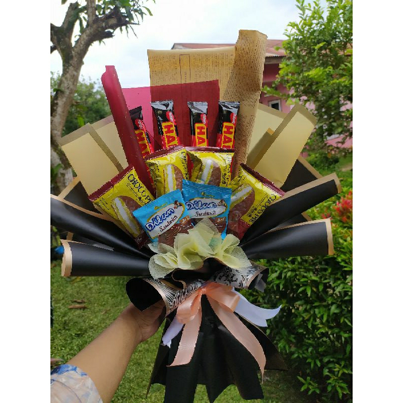 

buket snack viral hari guru wisuda hadiah