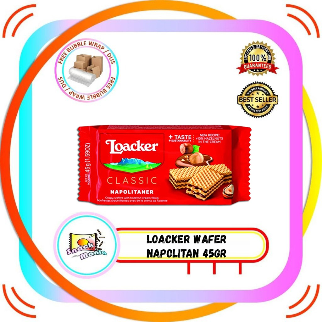 

Loacker Napolitan Wafer Krim 45 gr