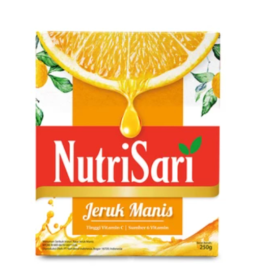 

NutriSari Minuman Serbuk Jeruk Manis Box - 250gr / 500gr