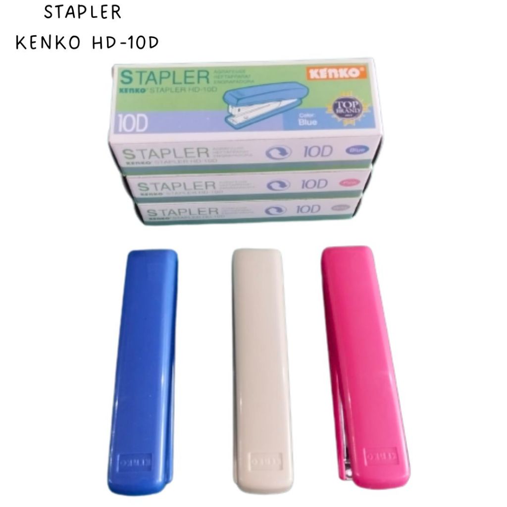 

Stapler / Mesin Staples / Stepler Kenko HD -10D / Jepretan Cekrekan Kertas Kenko 10D / Alat Stepler Warna Kenko HD - 10D