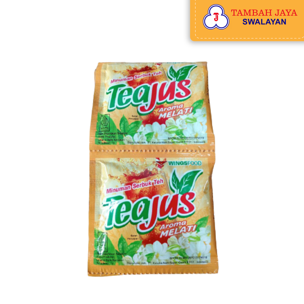 

Teajus Rasa Melati 1 Renceng isi 10 sachet