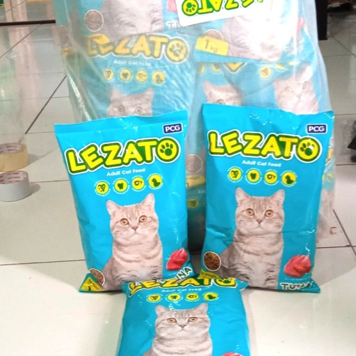 lezato 20kg makanan kucing kering 20kg