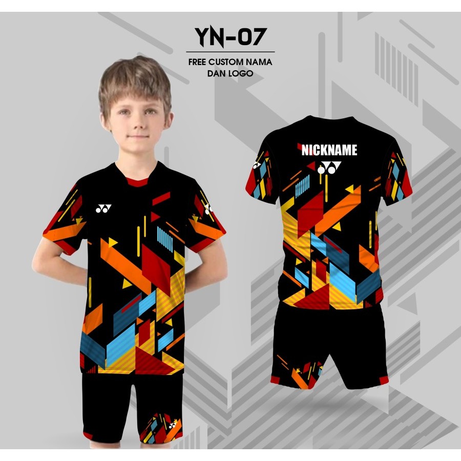 Setelan jersey badminton kaos yonex baju bulutangkis anak