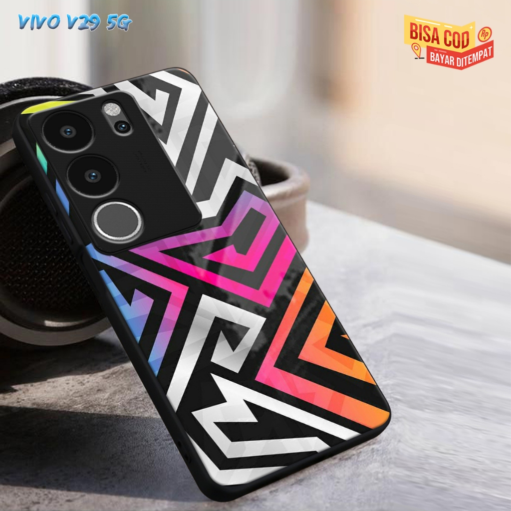 (CC287)CASING GLASS VIVO V29 5G CASING GLOSSY V29 5G CASE KACA VIVO V29 5G SOFTCASE VIVO V29 5G