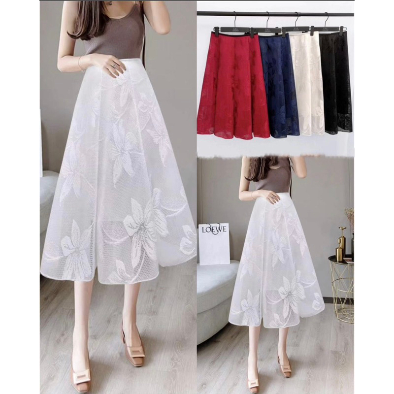 BR501 CHERRY Bawahan rok brukat