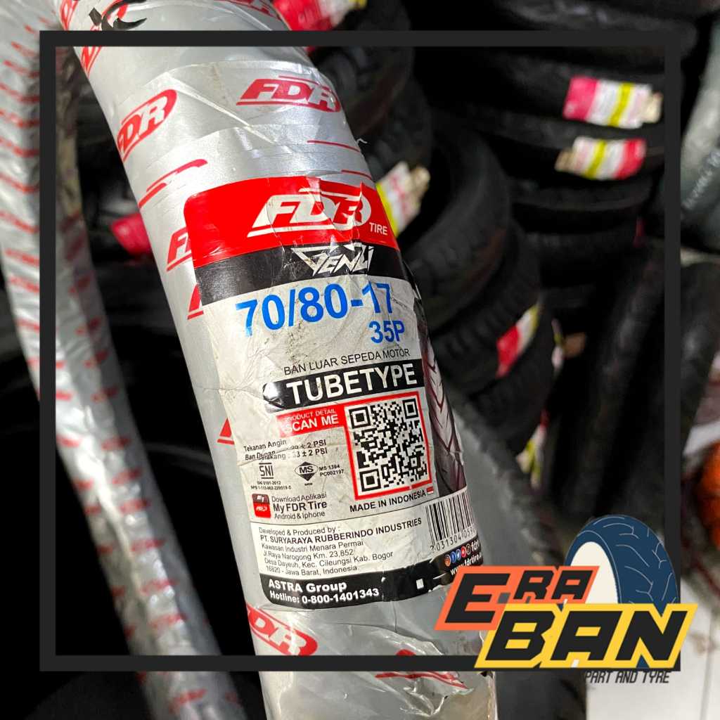 BAN LUAR FDR GENZI 70 80 RING 17 TUBETYPE