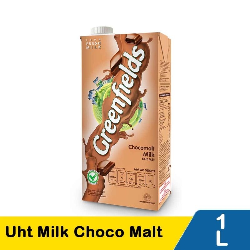 

Greenfields Uht Milk Choco Malt 1000Ml