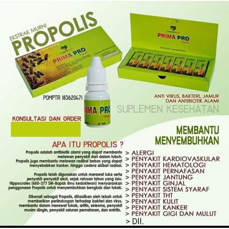 

Prima Pro Propolis Alami Obat Herbal Untuk Kolestrol Jantung Bagus Berkualitas