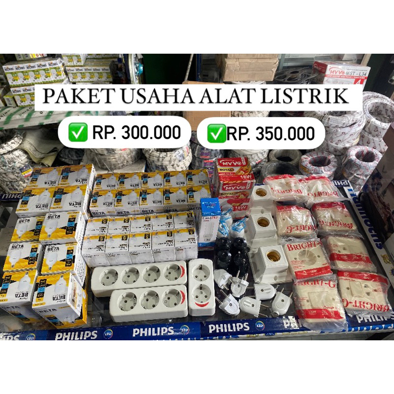 PAKETAN USAHA ALAT LISTRIK TERMURAH TERLENGKAP