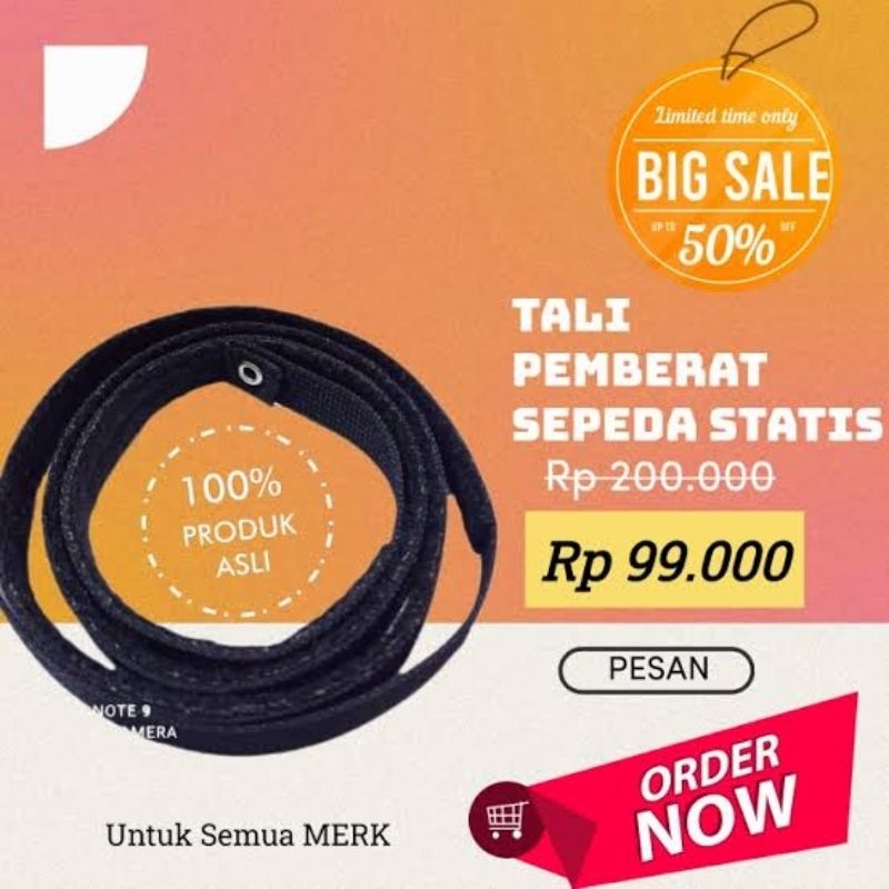 ‼️TERMURAH SPAREPART TALI BEBAN PEMBERAT  SEPEDA STATIS PLATINUM BIKE