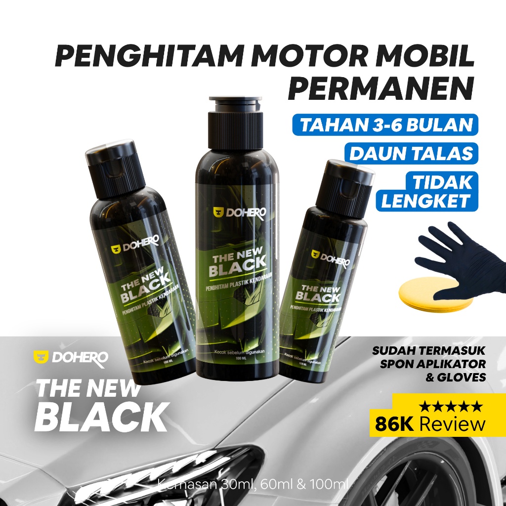 Foto Penghitam Body Motor / Mobil Permanen - Dohero The New Black