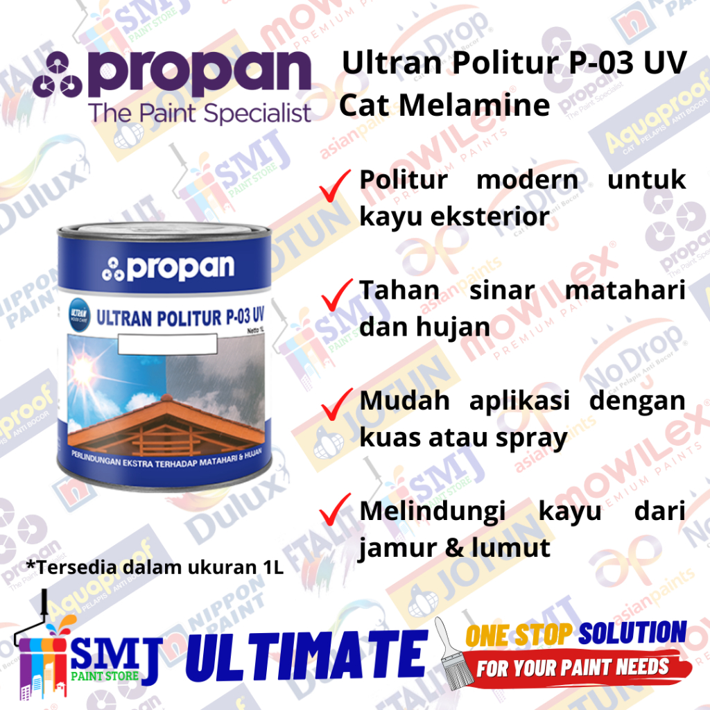 Cat Politur Urat Kayu Propan ULTRAN P03 1L