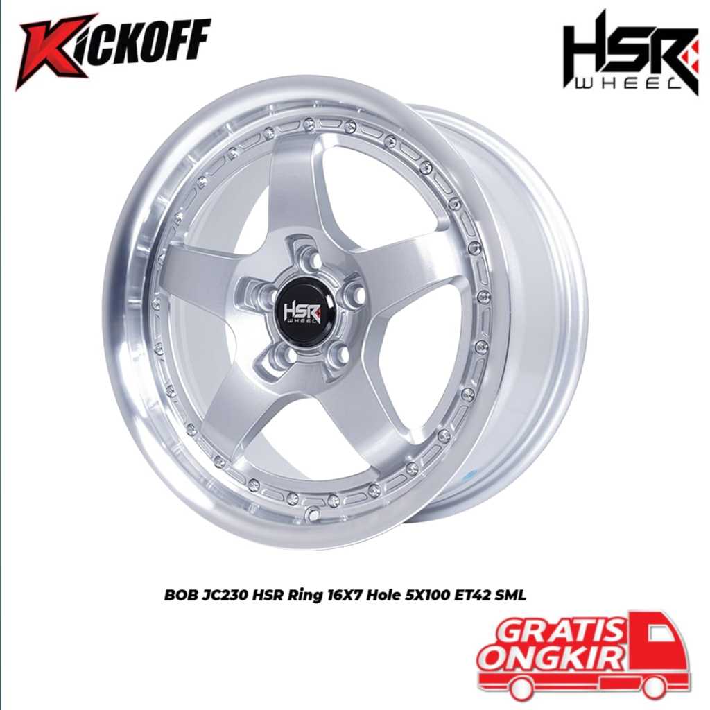 Velg Racing HSR BOB Ring 16 Pas Untuk Mobil ALTIS , SIENTA , IMPREZA , VW POLO