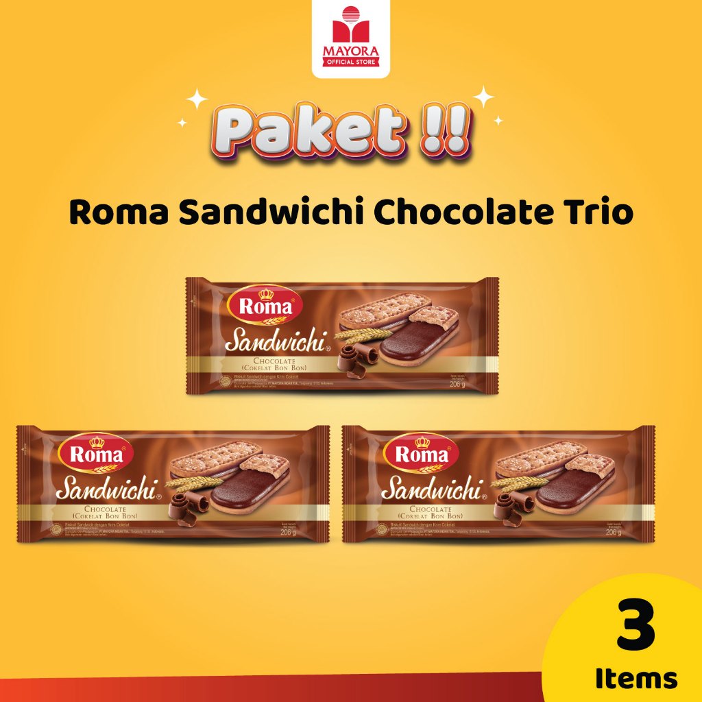 

Roma Sandwichi Chocolate Trio