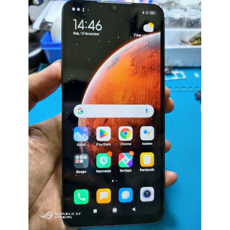 LCD Xiaomi Redmi 9A 9C Original Copotan