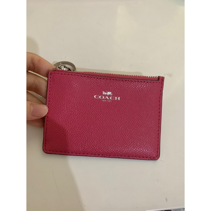 zip card holder coach