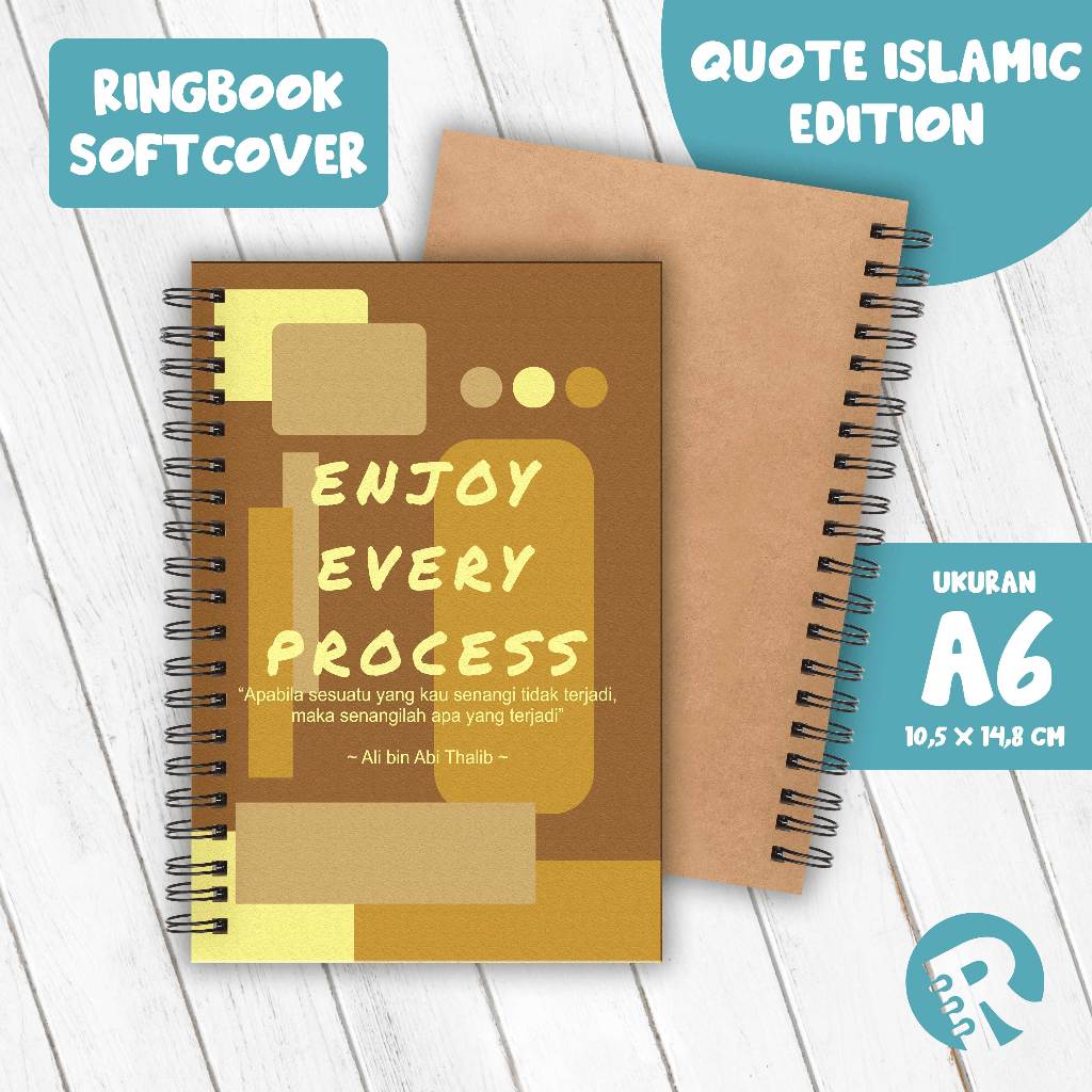 

Ringbook Softcover A6 Buku Catatan Garis/Polos Tema Quote Islamic Part 1