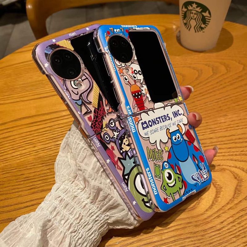 NEW Cute Case Monster Inc Blue Monster Purple Monster Lucu Oppo N3 Flip N2 Flip Oppo N3flip N2flip N