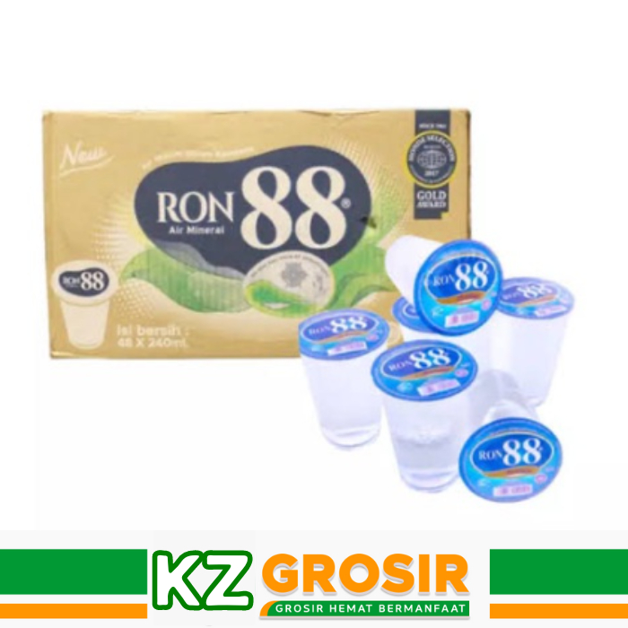 

Air Mineral RON 88 Gelas 200ml (1 Dus isi 48 Cup)