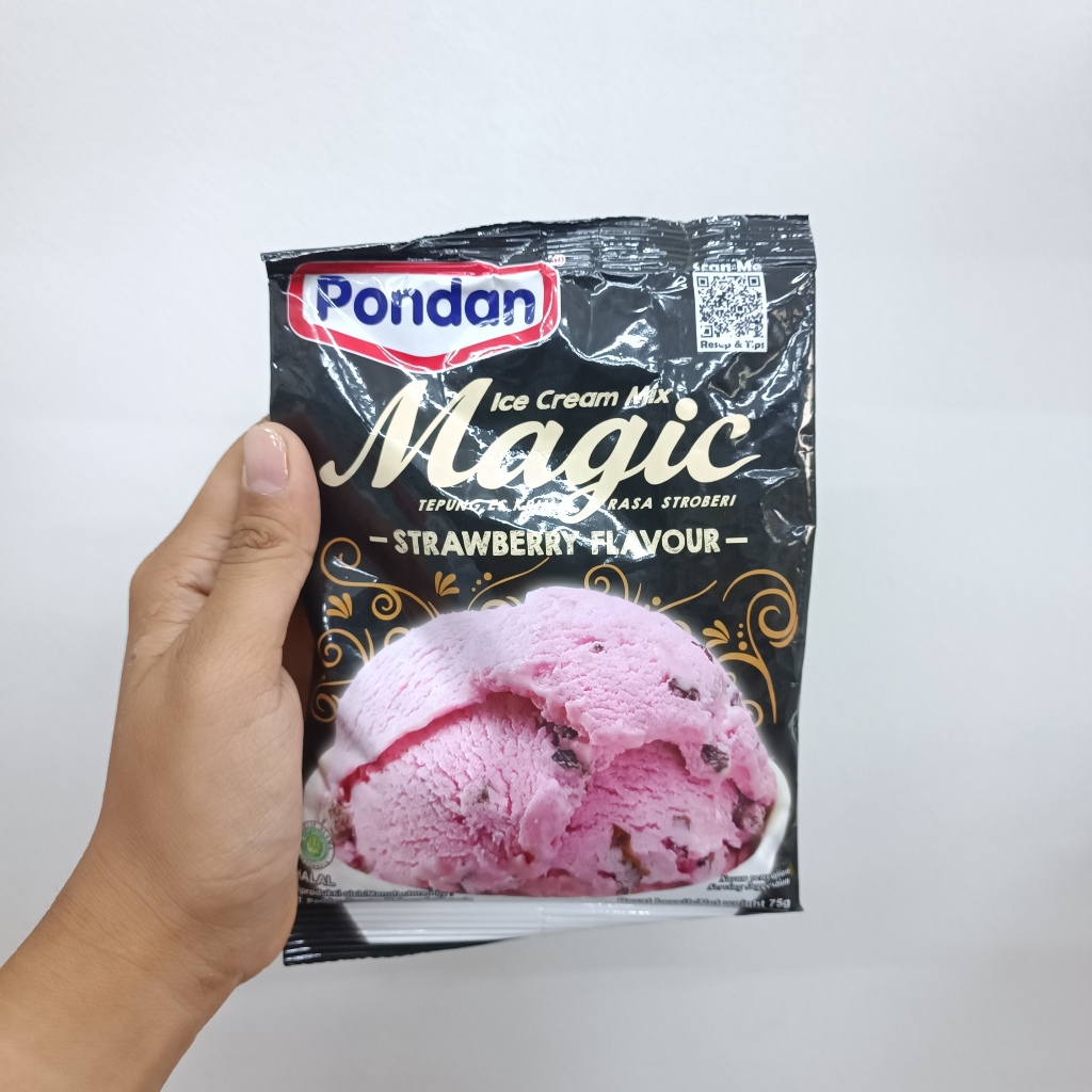 

ES KRIM INSTANT PONDAN ICE CREAM MIX MAGIC STRAWBERRY 75GR