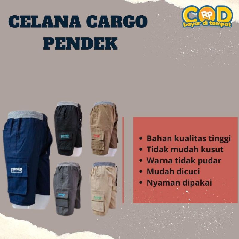Celana Cargo 3Pcs Random Reseller Celana Pendek Laki Cowok