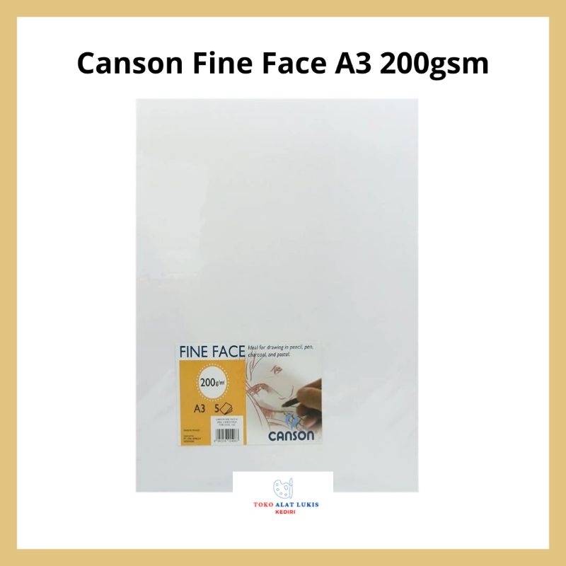 

Canson Fine Face A3 200 gsm 5 lembar