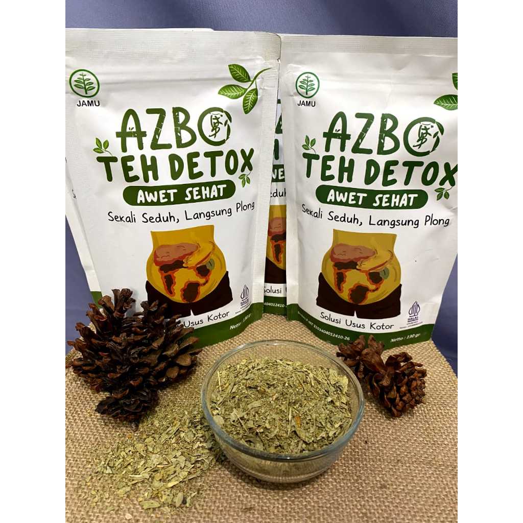 

Paket Hemat 2pcs Teh Detox Azbo Murah / Teh Awet Sehat