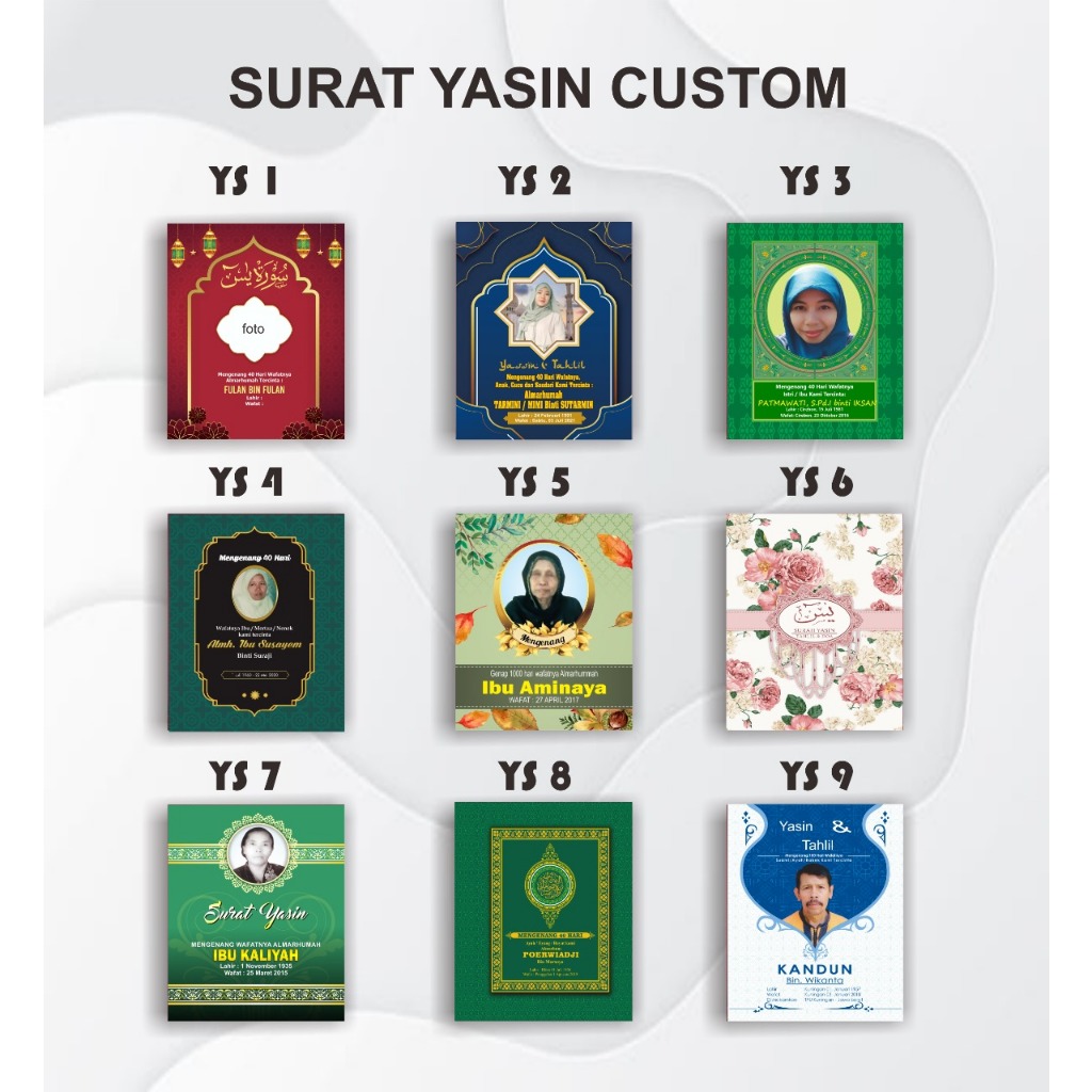YASIN 128 HALAMAN/ YASIN CUSTOM/ CETAK BUKU YASIN DAN TAHLIL