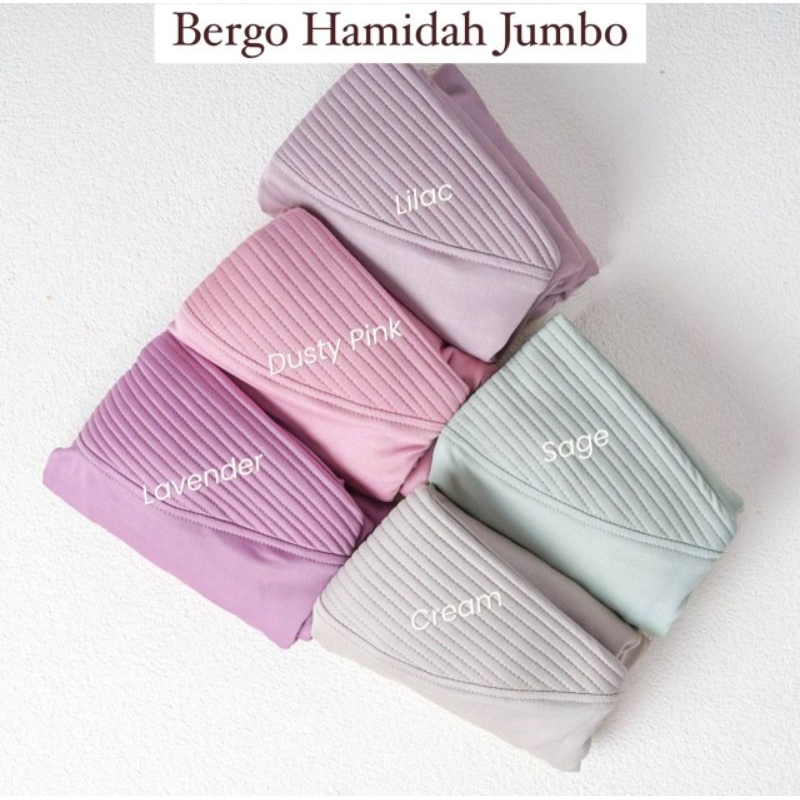 hijab segitiga bergo hamidah| bergo hamidah jumbo syar'i jumbo