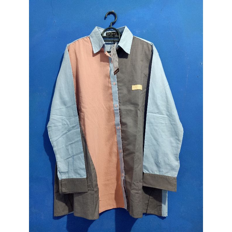 kemeja kombinasi Geggo