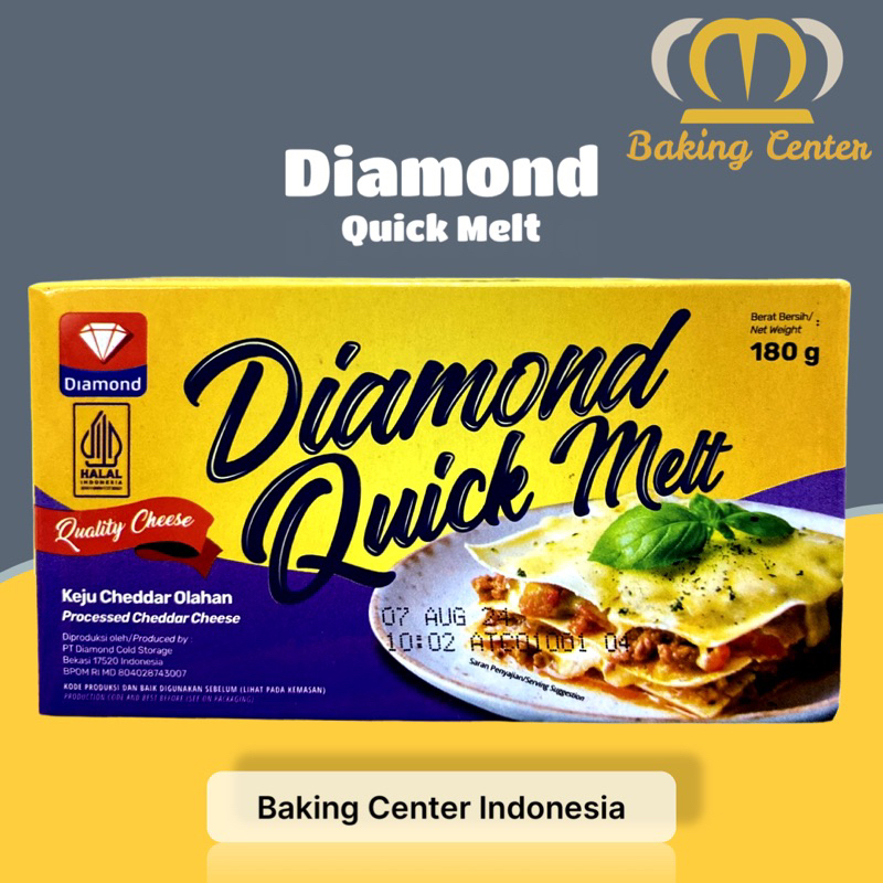 

Diamond Quick Melt Keju Cheddar Olahan 180gr