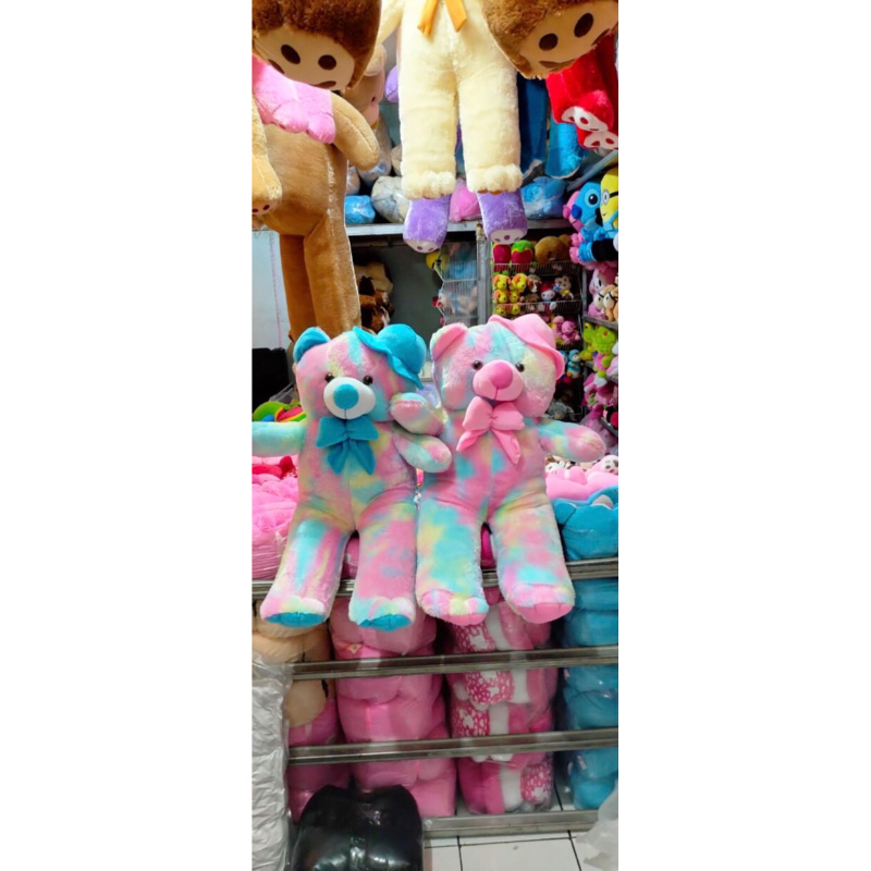 boneka beruang teddy jumbo rainbow
