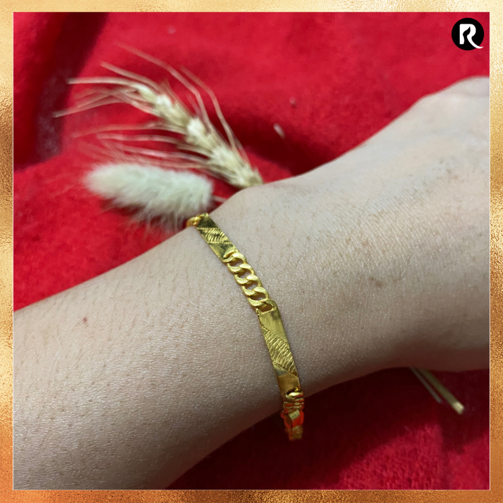 Gelang Emas 24 karat Asli Model Jalan 1 Plat 92%