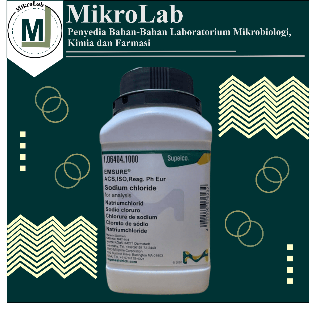 Natrium Klorida / Sodium klorida / NaCl Grade PA