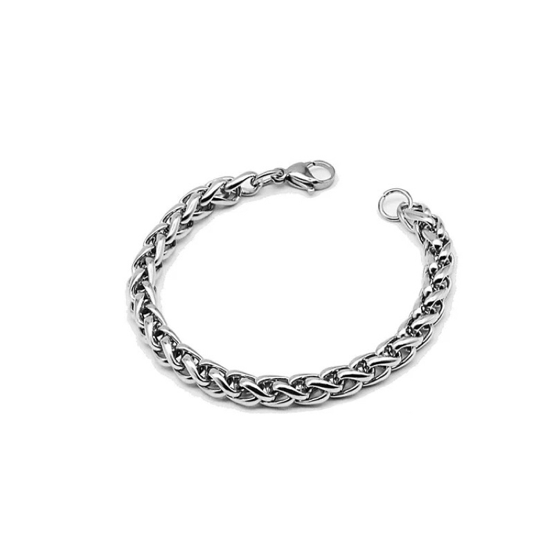 GELANG TANGAN SISIK NAGA SILVER BAHAN TITANIUM PRIA DAN WANITA TERBARU