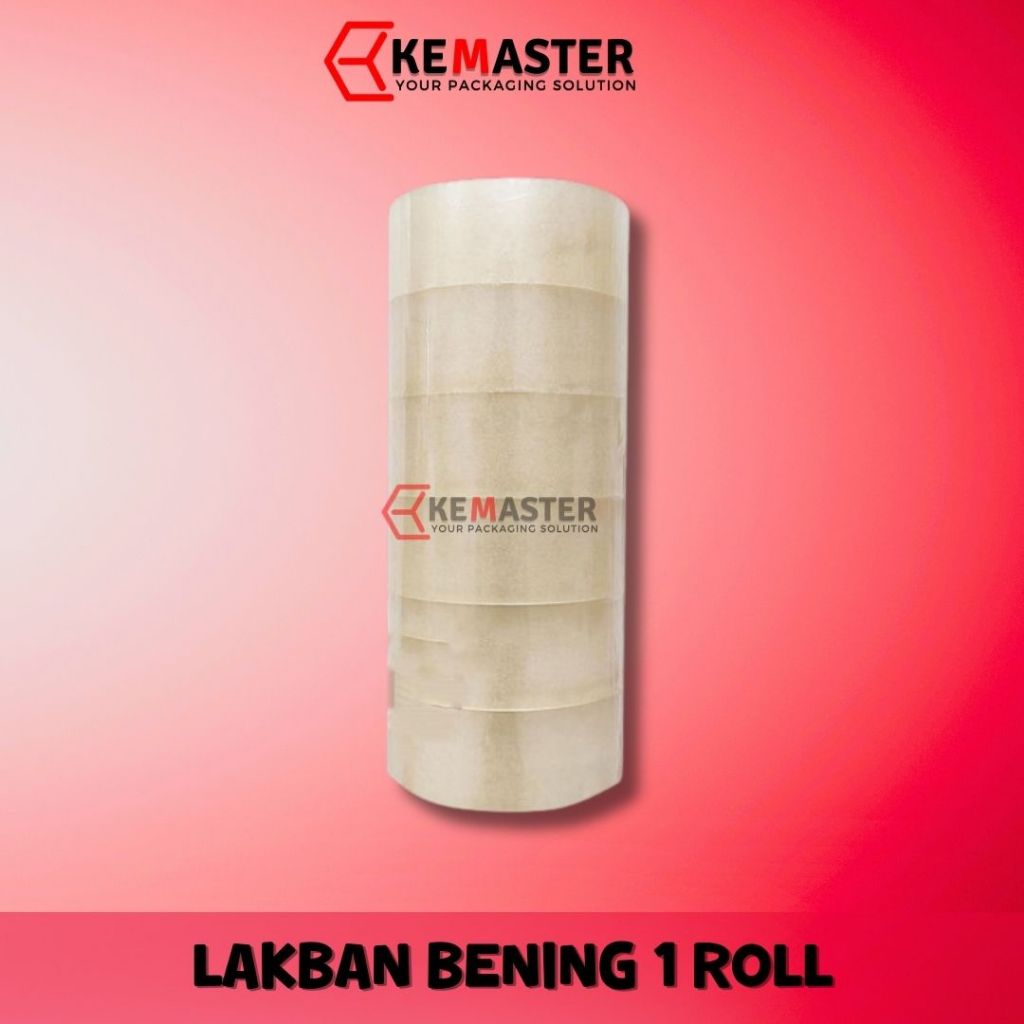 

LAKBAN BENING IVAN 48 mm 2 inc 50 yard 72 yard 1 Slop OPP TAPE/Isolasi Putih 6 pcs