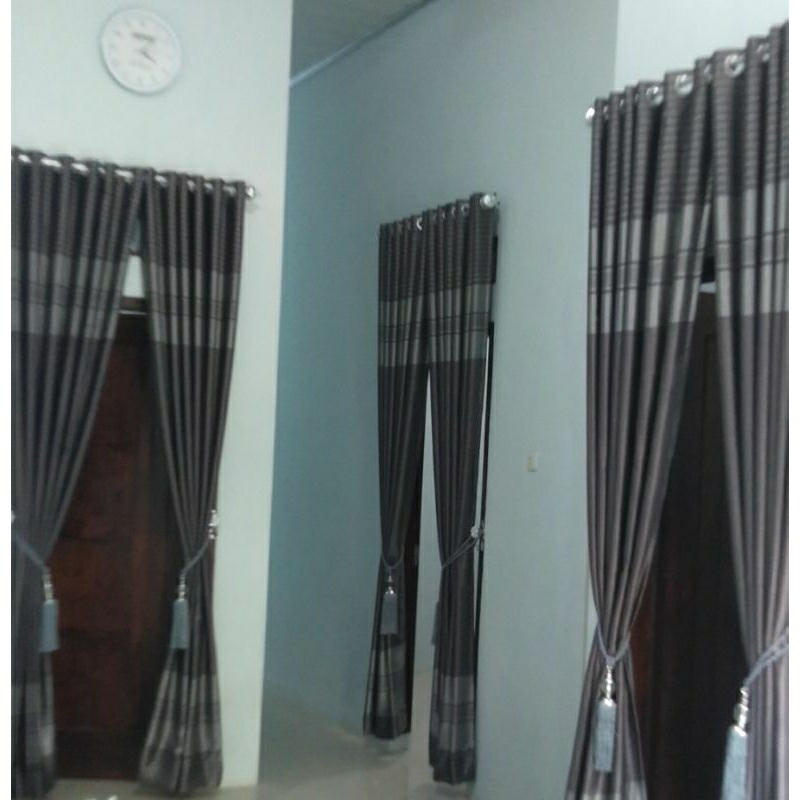 ( FREE TALI) Gorden Blackout Bludru Polos Minimalis