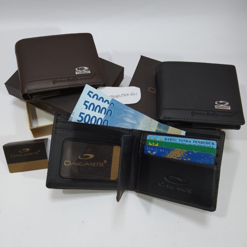 COD Dompet Kulit Premium Murah/Dompet Lipat Kulit Pria with Box/Dompet Murah Buat Kado 1106