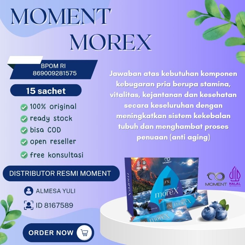 MOREX MOMENT ECER/SACHET 100 % ORIGINAL