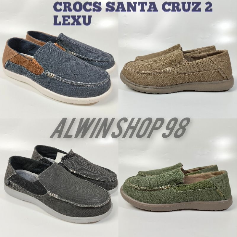 SEPATU CROCS SANTA CRUZ DELUX/CROCS SANTA CRUZ DELUX 2 LEXU/SEPATU CROCS PRIA SLIP ON