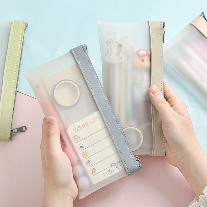 

Big Sale Tempat Pensil Transparan List Warna