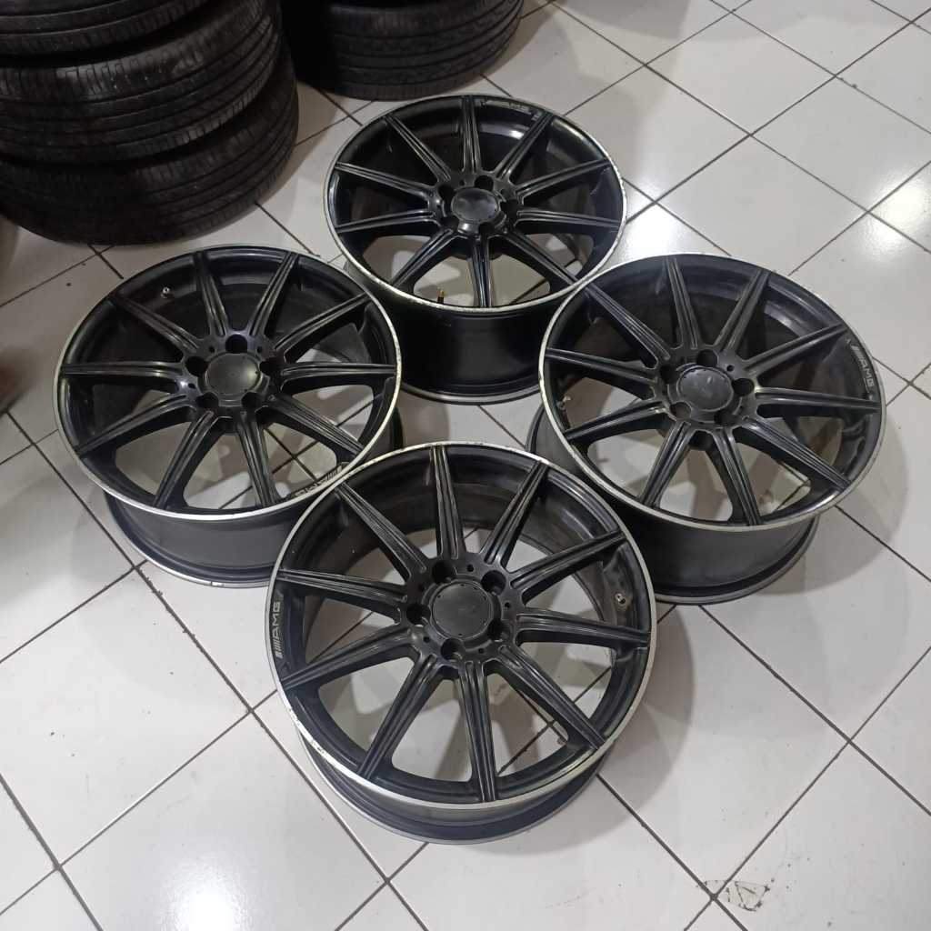 velg mobil second LUBECK HSR ring 18 buat 5x112 untuk mercy x pander camry civic