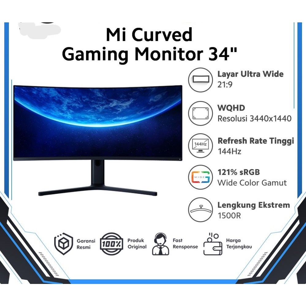 XIAOMI OFFICIAL Mi Curved Gaming Monitor 34 Inch