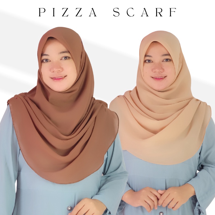 Baru PIZZA SCARF SHAWL CURVE HIJAB MALAYSIA.