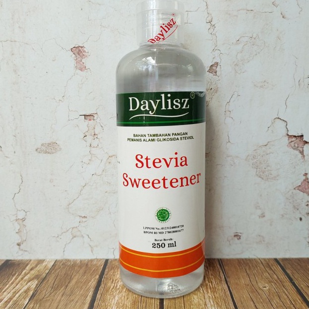 

Bestseller Stevia Sweetener 250 ml - Daylisz Pemanis 0 Kalori - Alternatif Gula Pasir / Aren Terkini