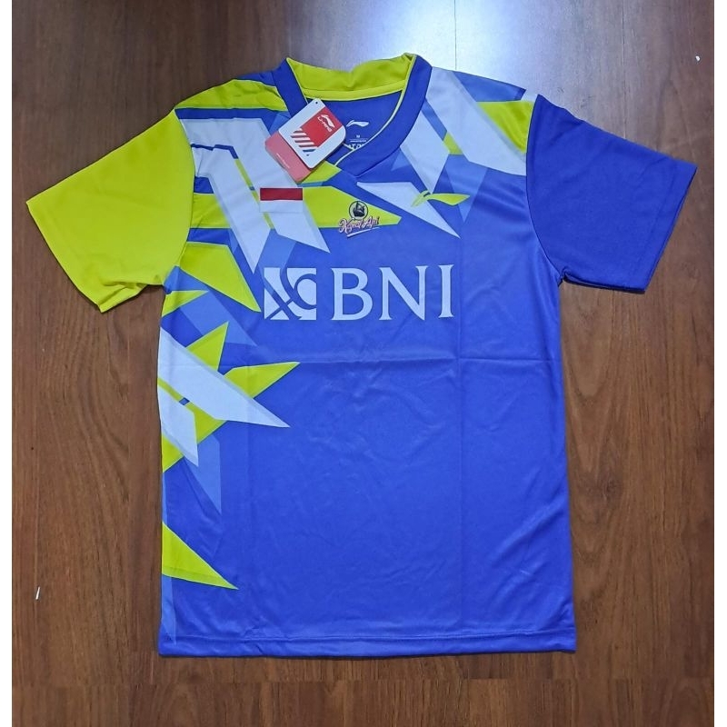 Jersey Badminton Lining L264 BNI Baju Kaos Bulutangkis